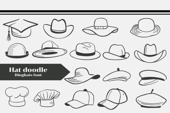 Hat Doodle Font - Featured Image