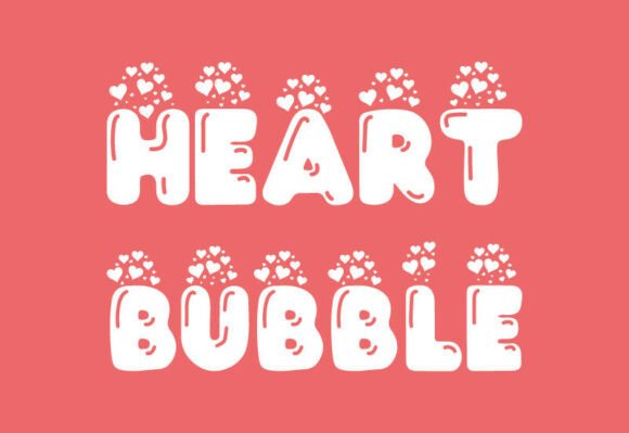 Heart Bubble Font - Featured Image