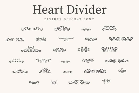 Heart Divider Font - Featured Image