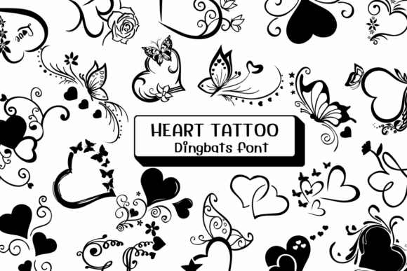 Heart Tattoo Font - Featured Image