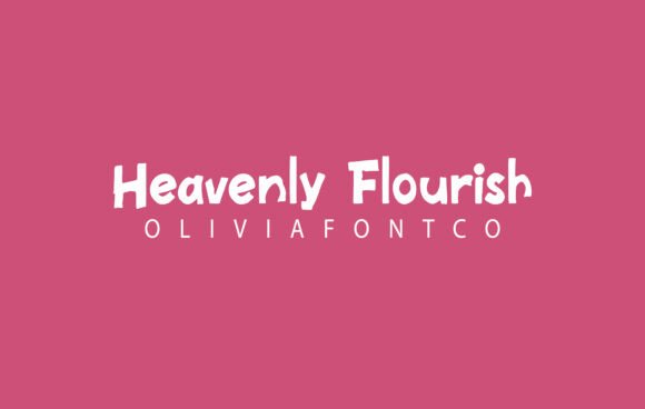 Heavenly Flourish Font - Featured Image