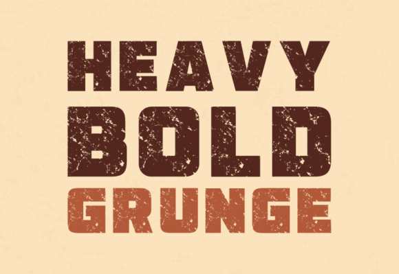 Heavy Bold Grunge Font - Featured Image