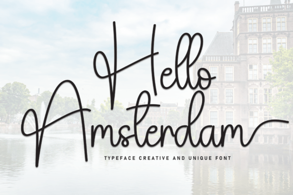 Hello Amsterdam Font - Featured Image