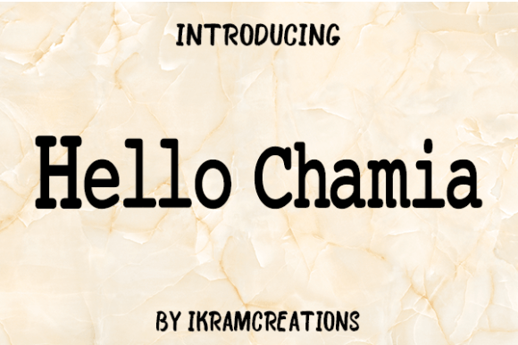 Hello Chamia Font - Featured Image
