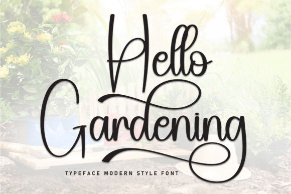 Hello Gardening Font - Featured Image
