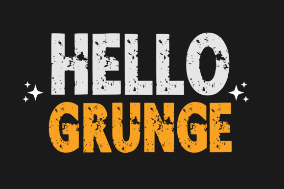 Hello Grunge Font - Featured Image