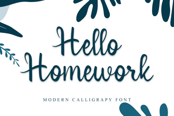 Hello Homework Font - Featured Image