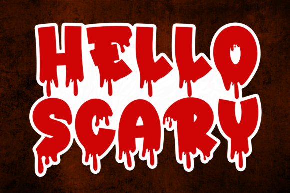 Hello Scary Font - Featured Image