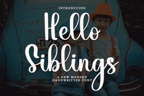 Hello Siblings Font - Featured Image