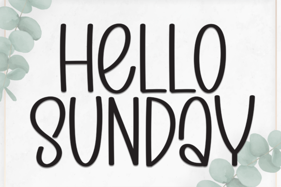 Hello Sunday Font - Featured Image