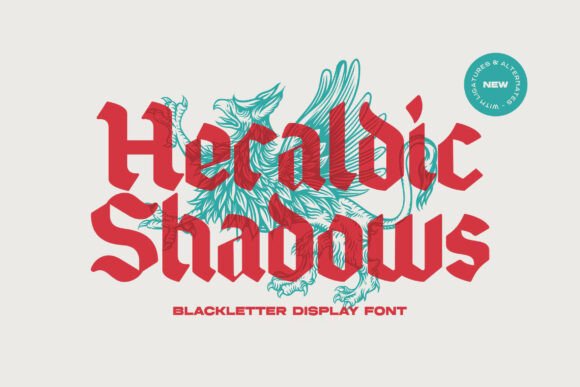 Heraldic Shadows Font - Featured Image
