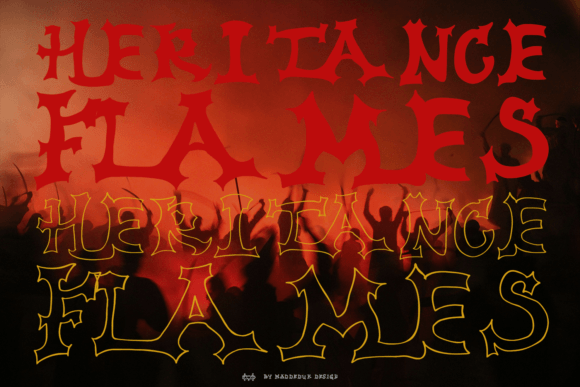 Heritance Flames Font - Featured Image