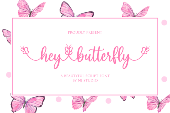 Hey Butterfly Font - Featured Image