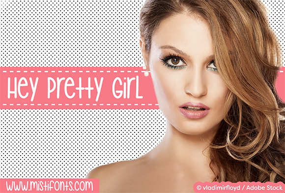 Hey Pretty Girl Font - Featured Image