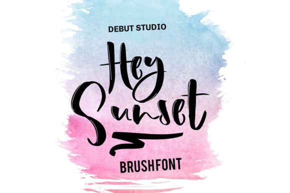 Hey Sunset Font - Featured Image
