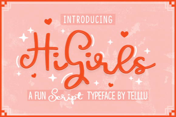 Hi Girls Font - Featured Image