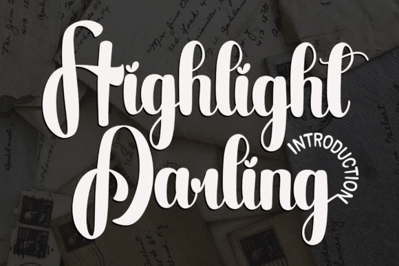 Highlight Darling Font - Featured Image