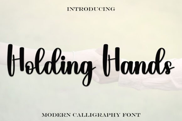Holding Hands Font - Featured Image