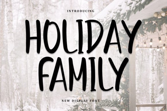 Holiday Family Font - Featured Image