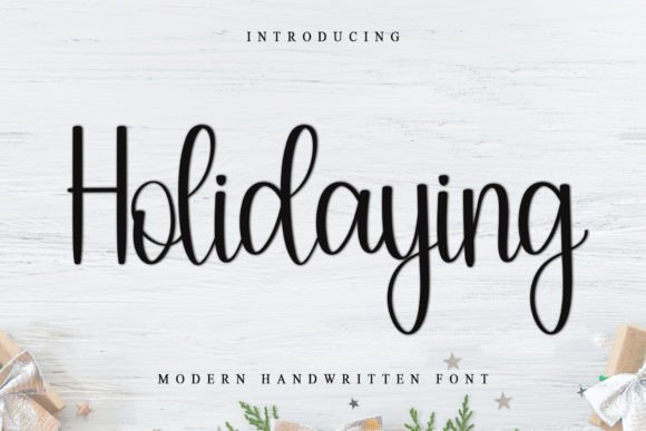 Holidaying Font - Featured Image