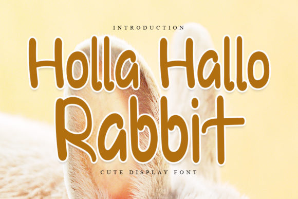 Holla Hallo Rabbit Font - Featured Image
