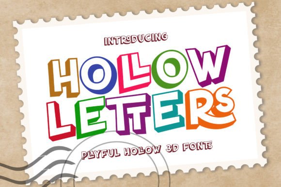 Hollow Letters Font - Featured Image