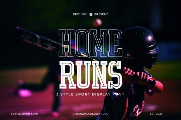 Home Runs Font - Featured Image