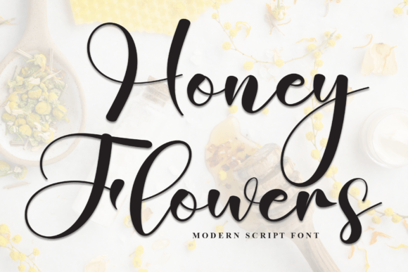Honey Flowers Font - Featured Image