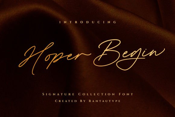 Hoper Begin Font - Featured Image