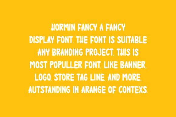 Hormin Fancy Font - Featured Image