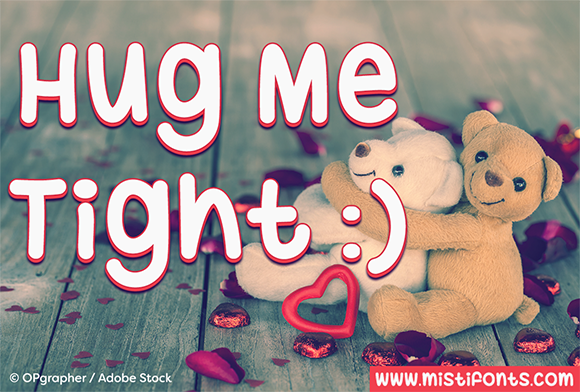 Hug Me Tight Font - Featured Image