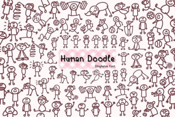 Human Doodle Font - Featured Image