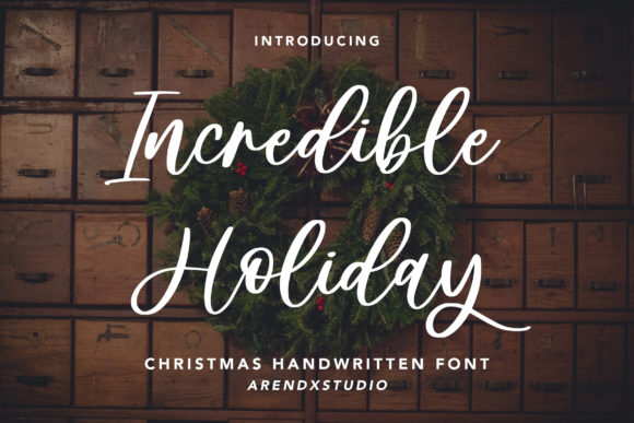 Incredible Holiday Font - Featured Image