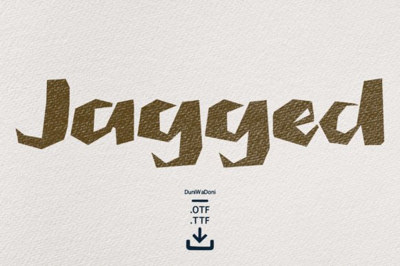 Jagged Font - Featured Image
