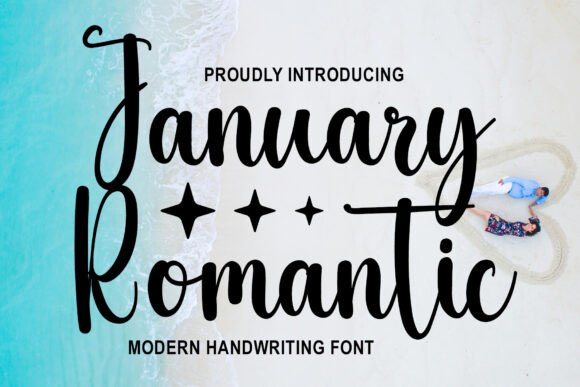January Romantic Font - Featured Image