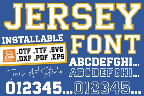 Jersey Outline Font - Featured Image