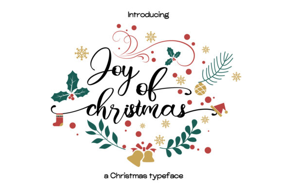 Joy of Christmas Font - Featured Image
