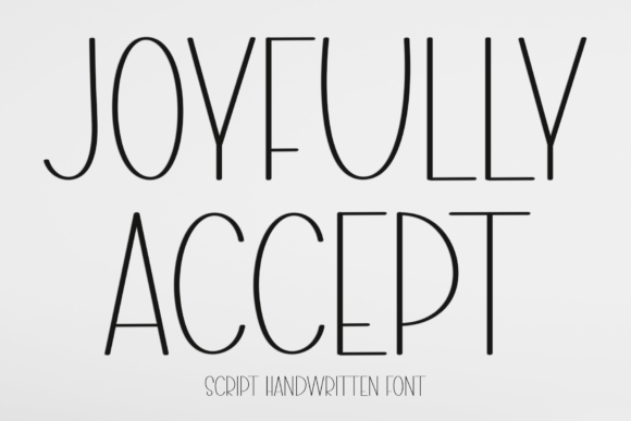 Joyfully Accept Font - Featured Image