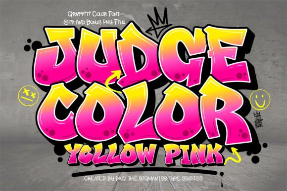 Judge Color Yellow Pink Font - Featured Image