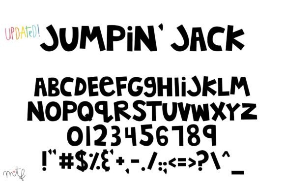 Jumpin' Jack Font - Featured Image