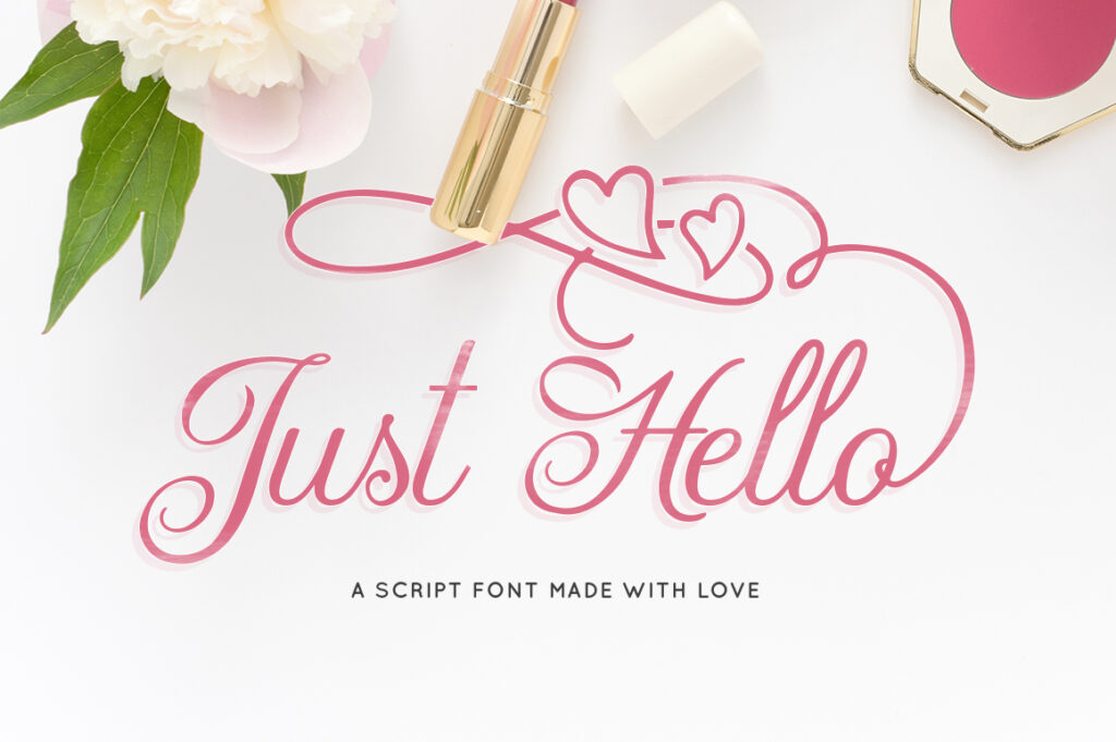 Just Hello Font - Featured Image