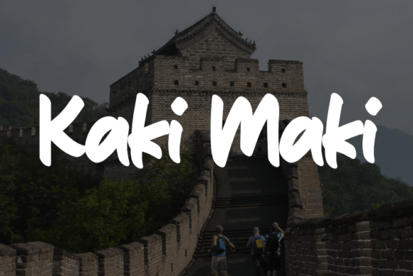 Kaki Maki Font - Featured Image