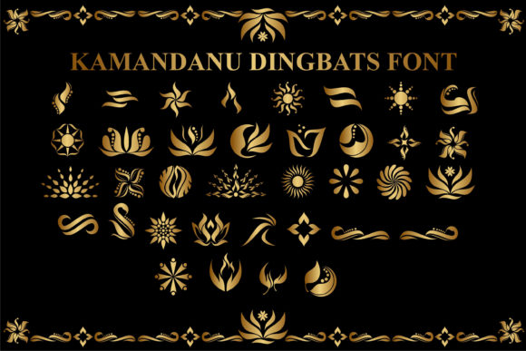 Kamandanu Dingbats Font - Featured Image