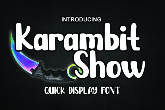 Karambit Show Font - Featured Image