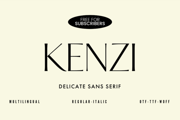 Kenzi Font - Featured Image