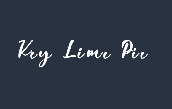 Key Lime Pie Font - Featured Image