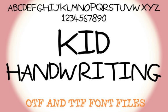 Kid Handwriting Font - Featured Image