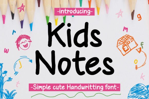Kids Daily Notes Font - Featured Image