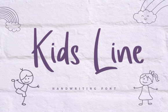 Kids Line Font - Featured Image