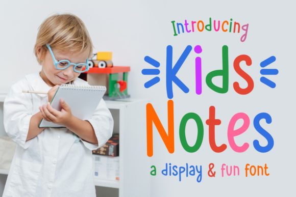 Kids Notes Font - Featured Image